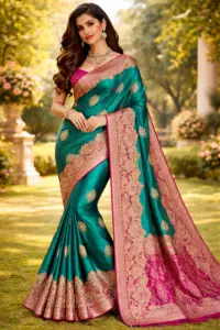 Graceful elegance in traditional saree